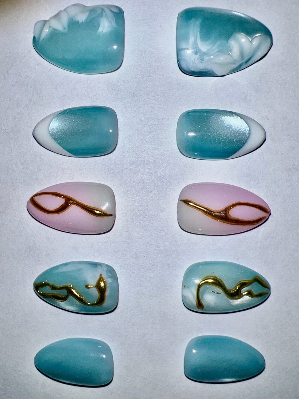 Look Beautiful luxury custom made Press On Nails reusable